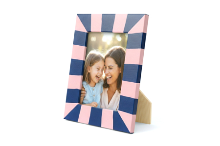 cadre en bois décoré avec de la peinture - Cadres photos en bois – 10doigts.fr