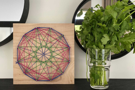 CADRE string art mandala - String Art – 10doigts.fr