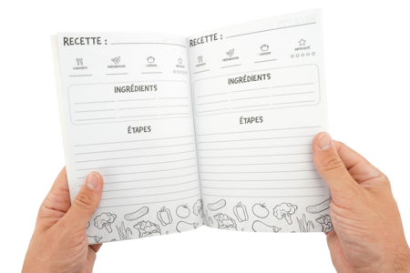 cahier recettes à colorier - Formes et dessins à colorier – 10doigts.fr