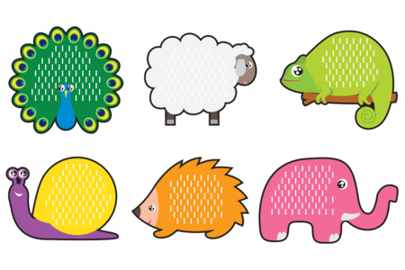 carte à tisser animaux ferme - Kits éducatifs – 10doigts.fr