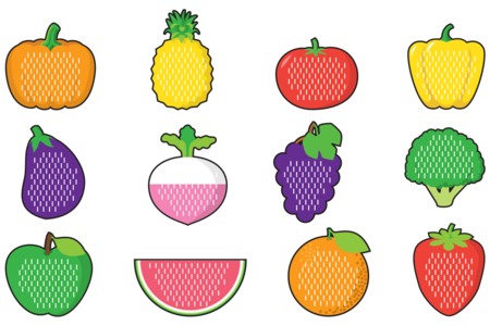 cartes à tisser fruits et legumes - Kits éducatifs – 10doigts.fr