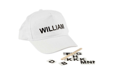 casquette prénom - Coton, lin - Textiles – 10doigts.fr
