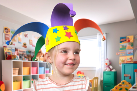 Chapeaux arlequins à fabriquer - Kit de 4 chapeaux - Kits créatifs Carnaval - Activités manuelles et de bricolage pour Carnaval – 10doigts.fr