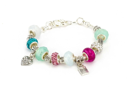 Charm's Perles marbré metal - Perles Pandora - Tendances Bijoux – 10doigts.fr