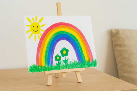 Chevalet en bois enfant - Chevalets pour enfants et supports d’exposition – 10doigts.fr