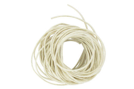 cordons cirés blanc - Fil coton, échevette – 10doigts.fr