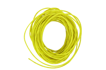 cordons cirés jaune - Fil coton, échevette – 10doigts.fr