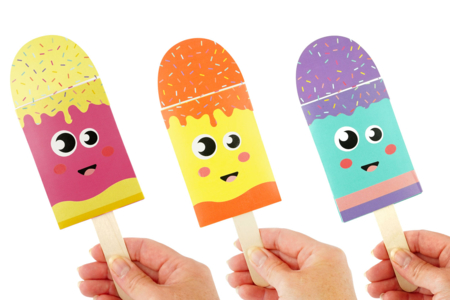 créations carte pop up glaces - Kits fête des parents – 10doigts.fr