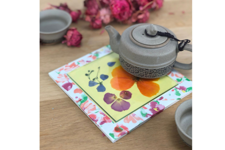 dessous de plat fleurs - Activités manuelles fête des mères – 10doigts.fr