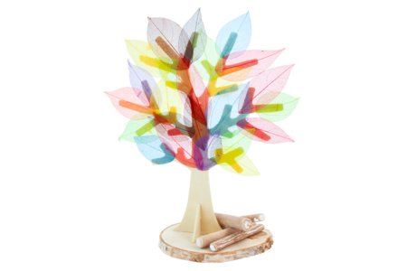 feuilles colorées naturelles - Fleurs et feuilles décoratives – 10doigts.fr