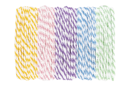 ficelle baker twine couleurs assorties - Fil coton, échevette – 10doigts.fr