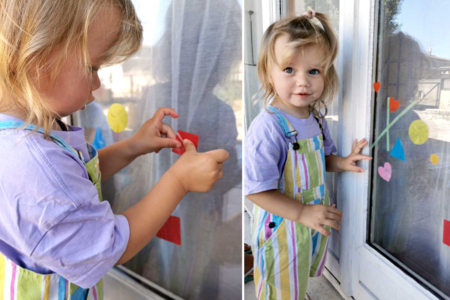 gommettes fenêtre bébé - Gommettes formes assorties – 10doigts.fr