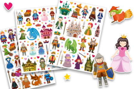 gommettes médievales - Gommettes Histoires et décors – 10doigts.fr