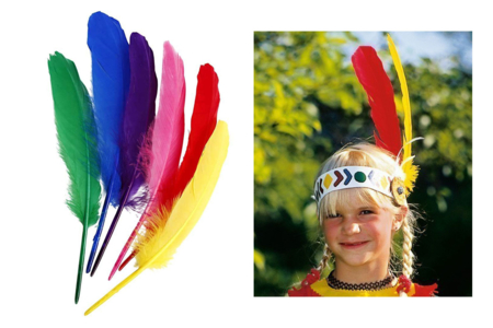 grandes plumes indiennes - Plumes décoratives – 10doigts.fr