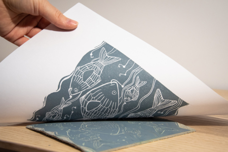 gravure encre peinture - Linogravure – 10doigts.fr