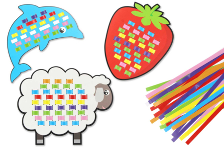 kit cartes à tisser papier - Kits éducatifs – 10doigts.fr