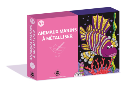 Kit foil art animaux de mer - Coffret Foil Art – 10doigts.fr