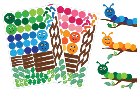 kit gommettes chenilles - Gommettes Animaux – 10doigts.fr