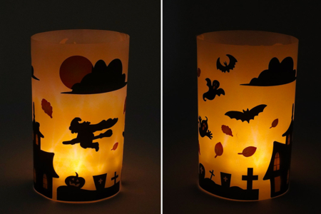 lanternes d'halloween gommettes - Kits créatifs Halloween – 10doigts.fr