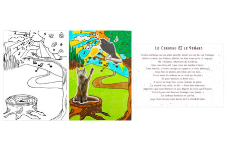 le corbeau et le renard - Kits créatifs gommettes – 10doigts.fr