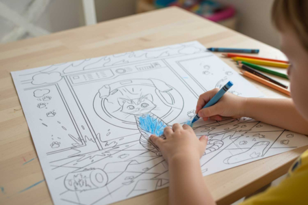 Livre de coloriages géant enfant - Livres de coloriage et dessins – 10doigts.fr