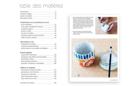 livre table matière poterie - Livres et Kits de modelage – 10doigts.fr