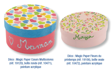 Magic Paper auto-adhésif Coeurs tendres - 10doigts.fr