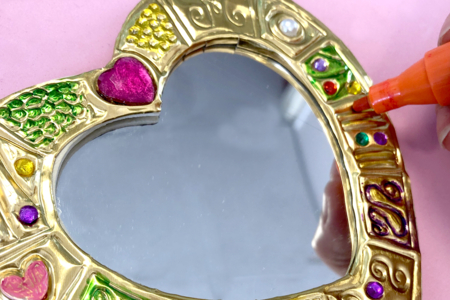 métal à repousser miroir - Métal à repousser – 10doigts.fr