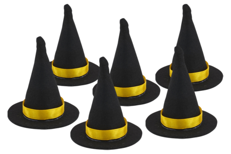 mini chapeaux sorcière - Accessoires créatifs Halloween – 10doigts.fr