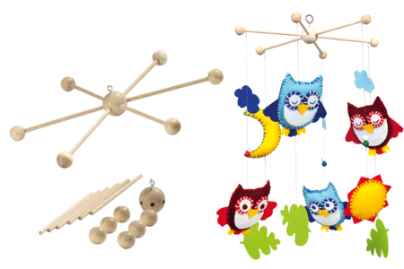 mobile en bois - Supports pour mobiles – 10doigts.fr