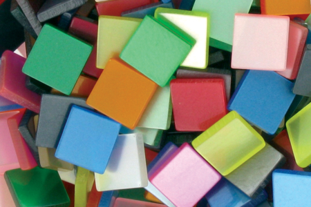 mosaiques acryliques opaques - Mosaïques en résine – 10doigts.fr