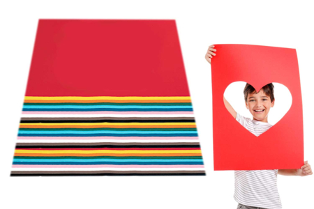 Papier léger multicolore, 50 x 70 cm - 100 feuille - Papiers colorés – 10doigts.fr