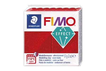 pâte fimo rouge pailleté - Pâtes Fimo Effect – 10doigts.fr
