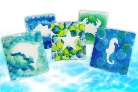 peinture océan - Activités manuelles tableaux – 10doigts.fr