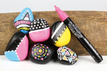 Peinture sur galets - Activités manuelles la nature – 10doigts.fr