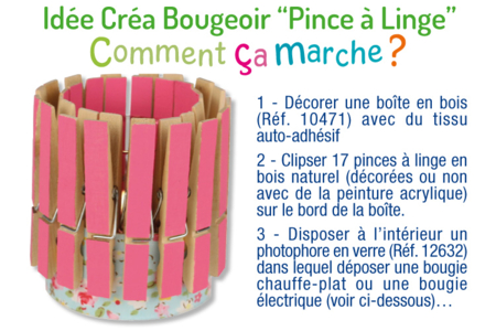 photophore pince à linge - Activités manuelles bougies et savons – 10doigts.fr
