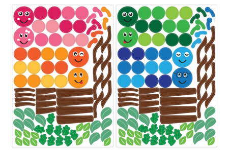 planche gommettes chenilles - Gommettes Animaux – 10doigts.fr
