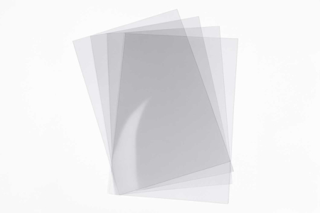 Plaques en rhodoïd - 100 feuilles - Film plastique, rhodoïd – 10doigts.fr