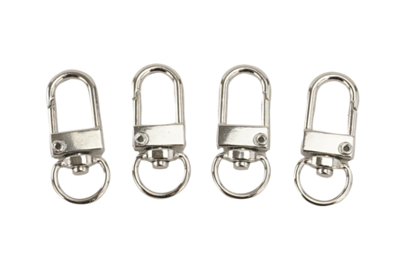 porte clés mousquetons argentés - Clips et mousquetons : les finitions pour vos accessoires DIY – 10doigts.fr