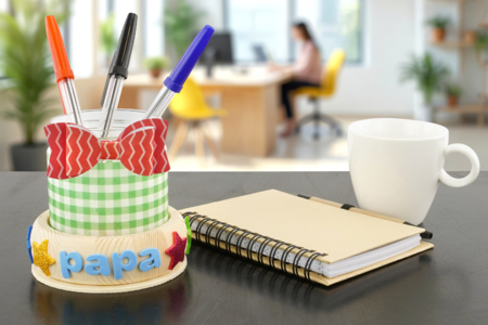 pot à crayons fête des pères cadeau - Activités manuelles objets décorés – 10doigts.fr