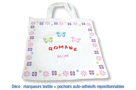 Sac shopping en coton blanc - Activités manuelles fête des mères – 10doigts.fr