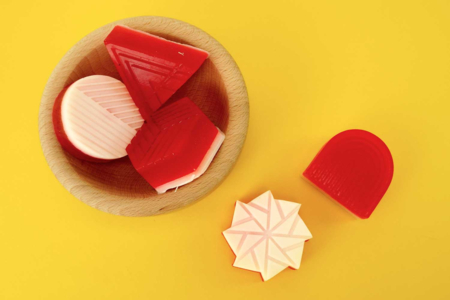 savon rouge géométriques - Moules pour plâtre, savon, béton ... – 10doigts.fr