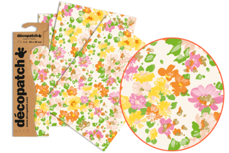 Set de 3 feuilles Décopatch N°776 - Papiers Décopatch – 10doigts.fr