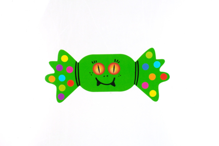 silhouette papier bonbon - Supports d'Halloween à décorer – 10doigts.fr