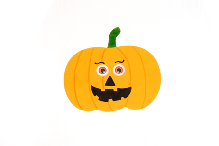 silouhette papier citrouille - Supports d'Halloween à décorer – 10doigts.fr