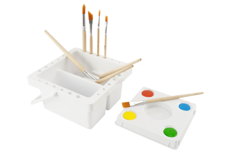 support pour pinceaux - Palettes et rangements – 10doigts.fr