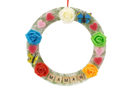 Suspension Noel Couronne Enfant - Couronnes de Noël – 10doigts.fr