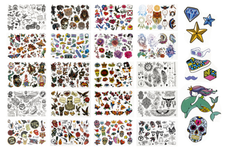 tatouages temporaires - Maquillage de fêtes – 10doigts.fr