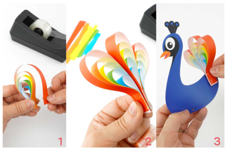 tuto paon en papier - Kits clés en main – 10doigts.fr