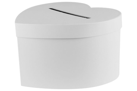 Urne coeur en carton blanc - Boîtes en carton – 10doigts.fr